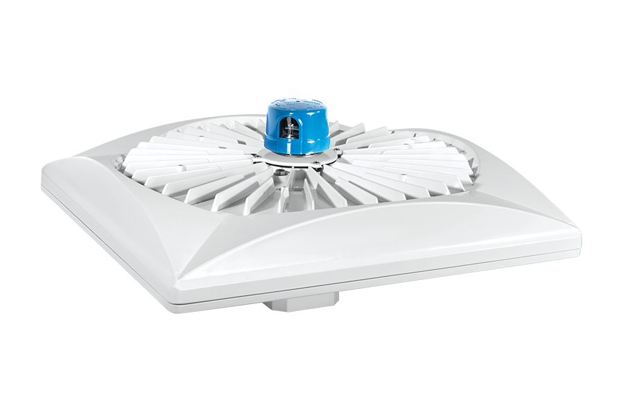 RAB Lighting ALED Area Light, 150W, 3000K, 0-10V Dimming, Photocell, Pole Mount, White, ALED5S150YW/D10/PCT