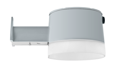 RAB Lighting 26W LED Yard/Area Light with Photocell, 4000K, Arm Mount, Silver Gray, YBLED26N/ARM/PCT