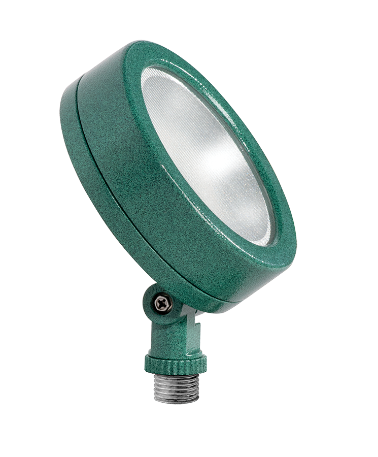 RAB Lighting Leslie Bullet Flood, 13W, 3000K, CRI80, 120V, Verde Green, LES13YVG