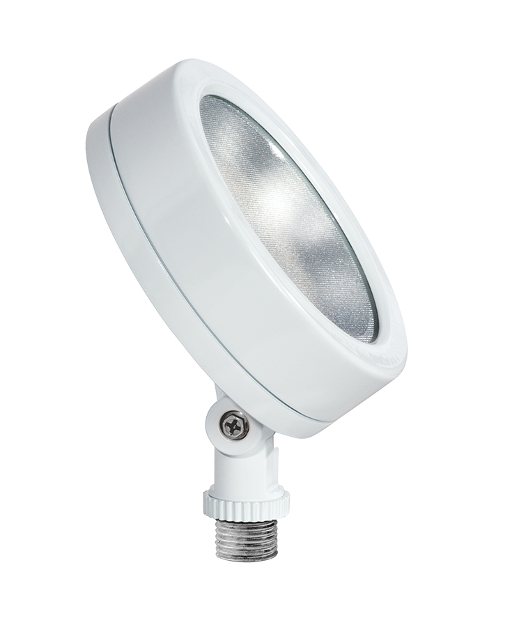 RAB Lighting 13 Watt Leslie LED Bullet Flood Light, 5000K, 1,169 Lumens, 120V, White, LES13W