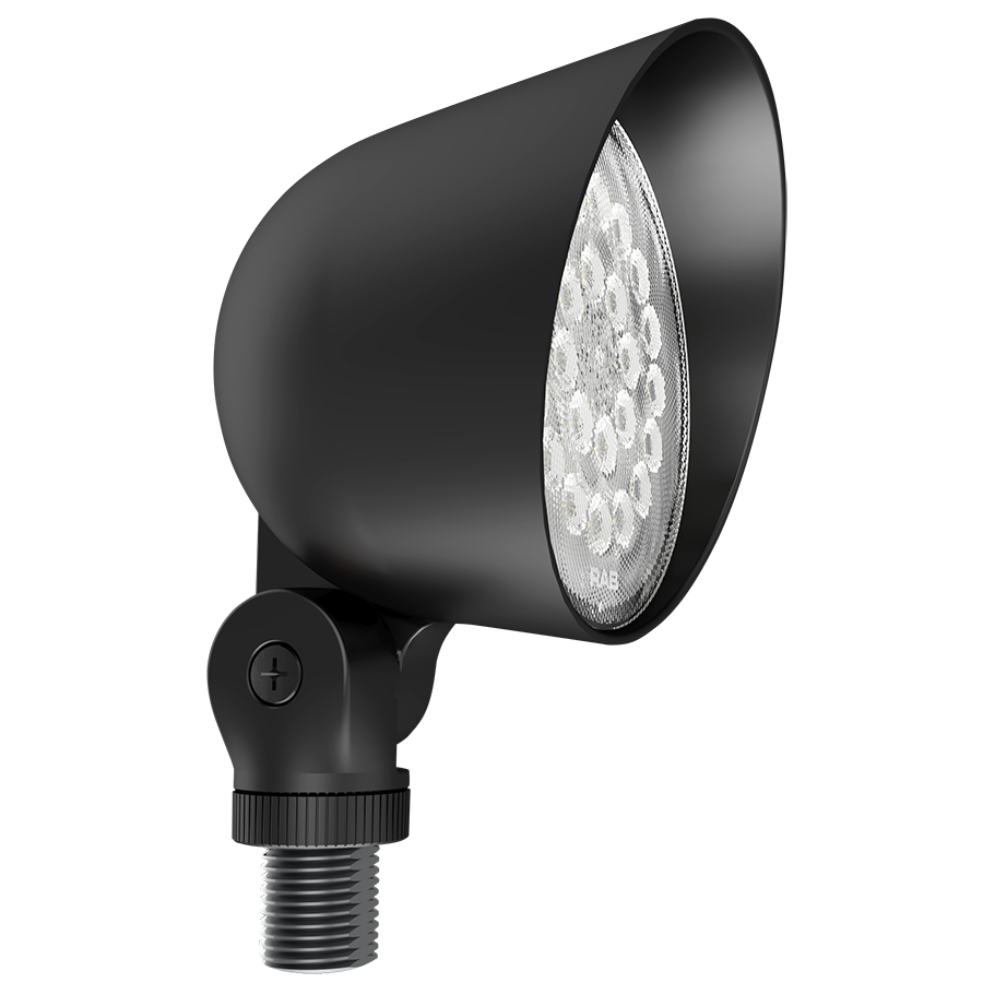 RAB Lighting Landscape Field Adjustable, 8/5/4/2/1W, CCT Selectable, 120V, Knuckle, Bronze, LF17