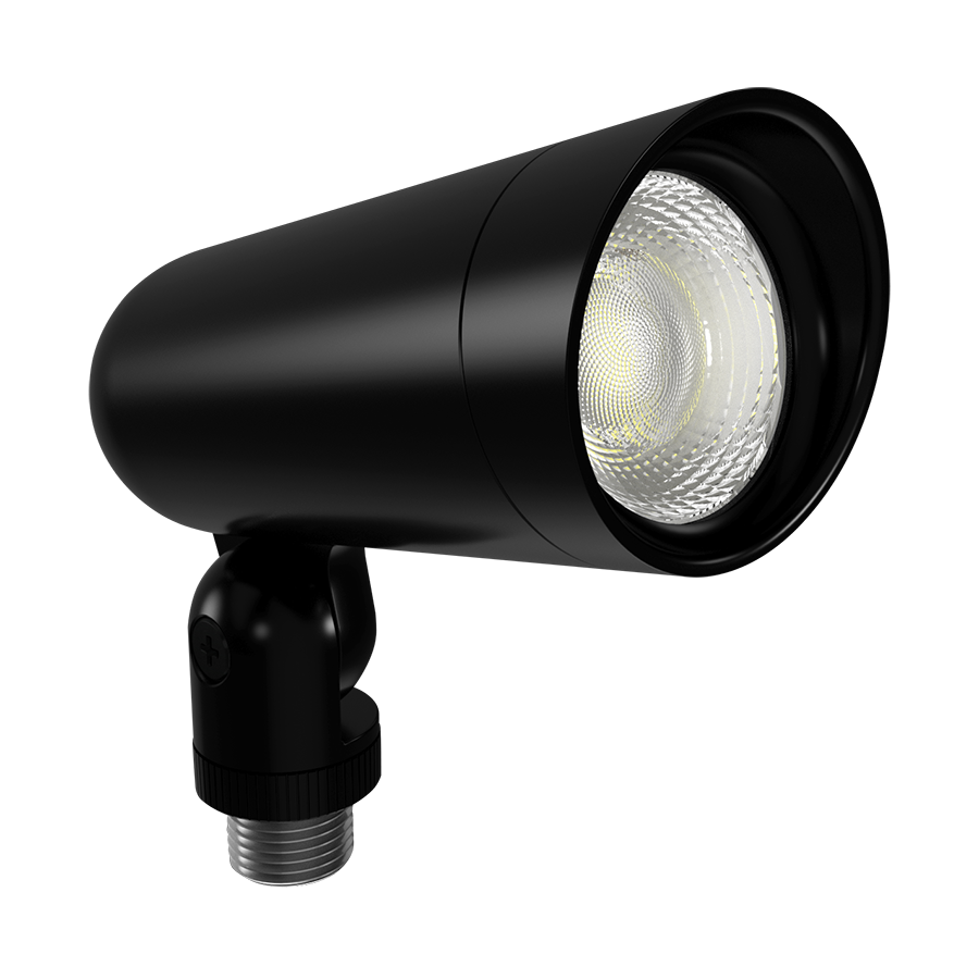 RAB Lighting LF34S Landscape Flood Light, 8W, CCT Selectable, Black, LF34SB