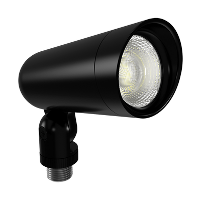 RAB Lighting LF34S Landscape Flood Light, 8W, Amber, Black, LF34SYAB
