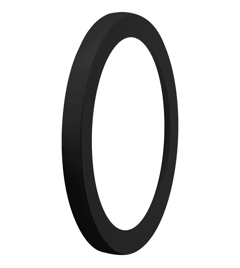 RAB Lighting Decorative Lens & Door Frame Replacement, Black, Frosted, LFGNLEDB