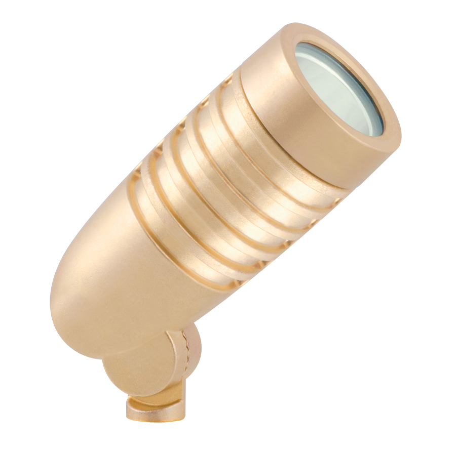 RAB Lighting 5W LED Landscape Flood Light, 5000K, Brass, LFLED5BR