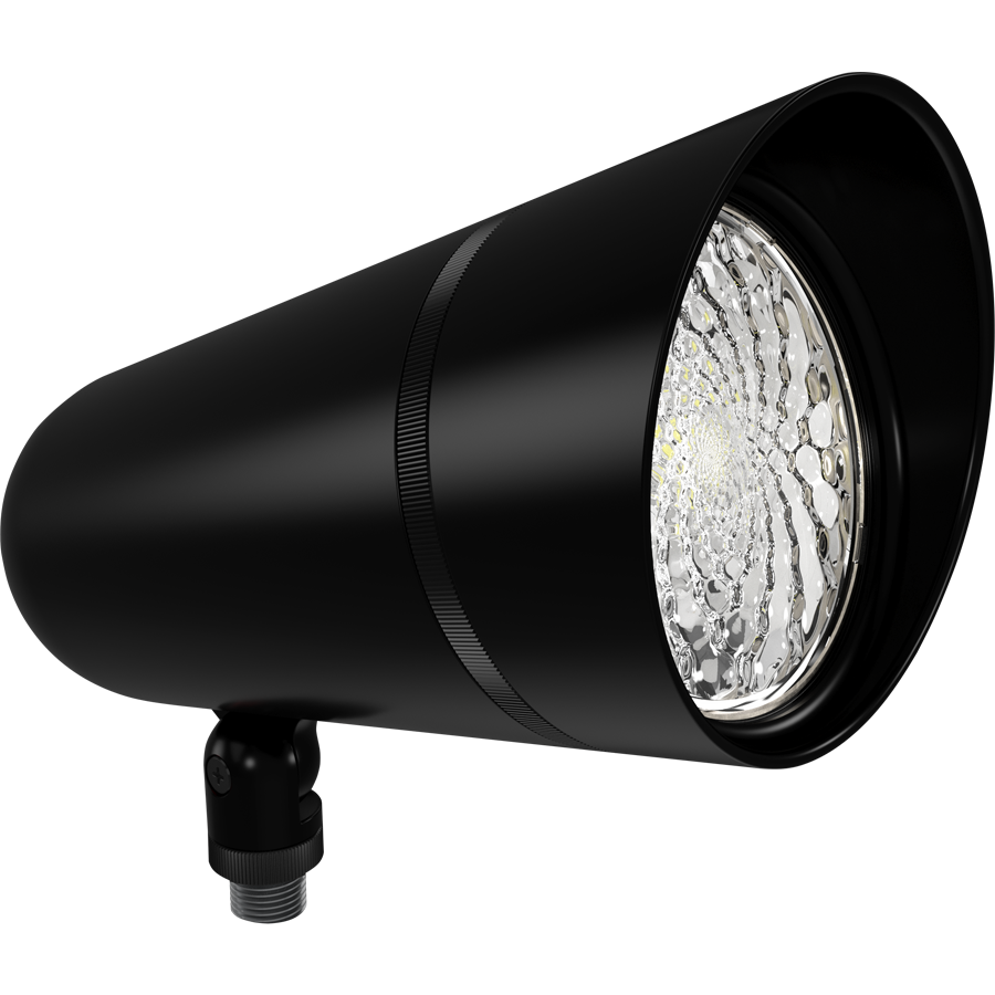 RAB Lighting Landscape Flood Large, 48W, CCT Selectable, Tunable RGB, Black, LFXLB