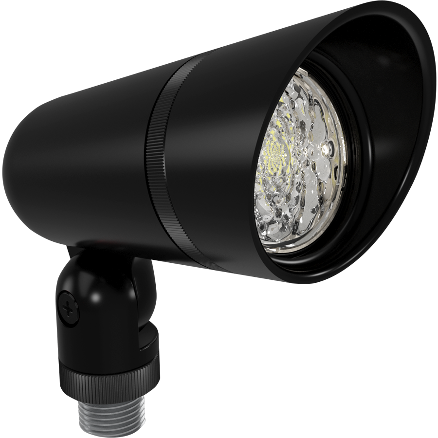 RAB Lighting Landscape Flood Small, 13W, CCT Selectable, Tunable RGB, Black, LFXSB