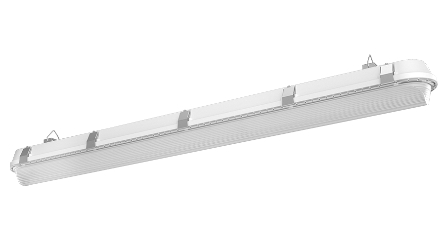 RAB Lighting SHARK FA 4', 50/40/30W, CCT Selectable, LightCloud Control, White, SHARK4/LC