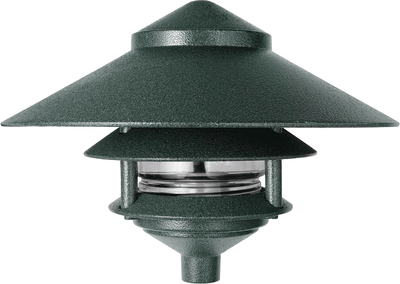 RAB Lighting 75 Watt Max Three Tier Flare Landscape Light, Verde Green, 120V, LL323VG