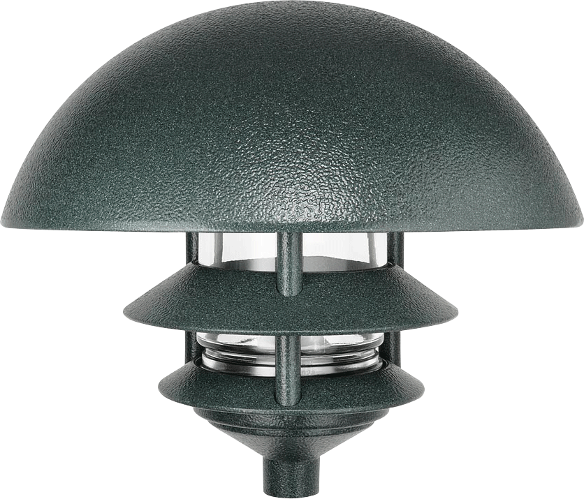 RAB Lighting 75 Watt Max Three Tier Dome Top Landscape Light, Verde Green, 120V, LLD3VG