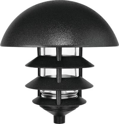 RAB Lighting 100 Watt Max Four Tier Dome Top Landscape Light, Black, 120V, LLD4B