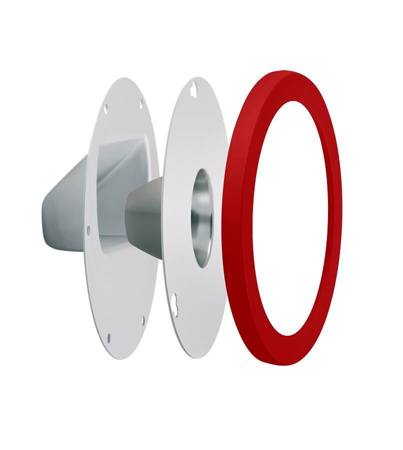 RAB Lighting GNLED Decorative Lens & Reflector Kit, Clear, Red, LRFGNLEDR