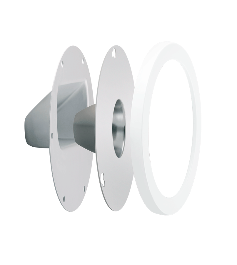 RAB Lighting GNLED Decorative Lens & Reflector Kit, Clear, White, LRFGNLEDW