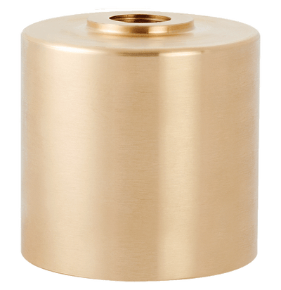 RAB Lighting Metal Mighty Cap, Fits 2" PVC, 1/2" Threaded Hole, Brass, MMCAP2BR