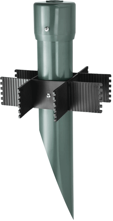 RAB Lighting 17" Mighty Post with PVC Cap, Verde Green, MP17VG