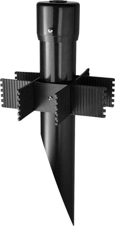 RAB Lighting 19" Mighty Post with PVC Cap, Black, MP19B