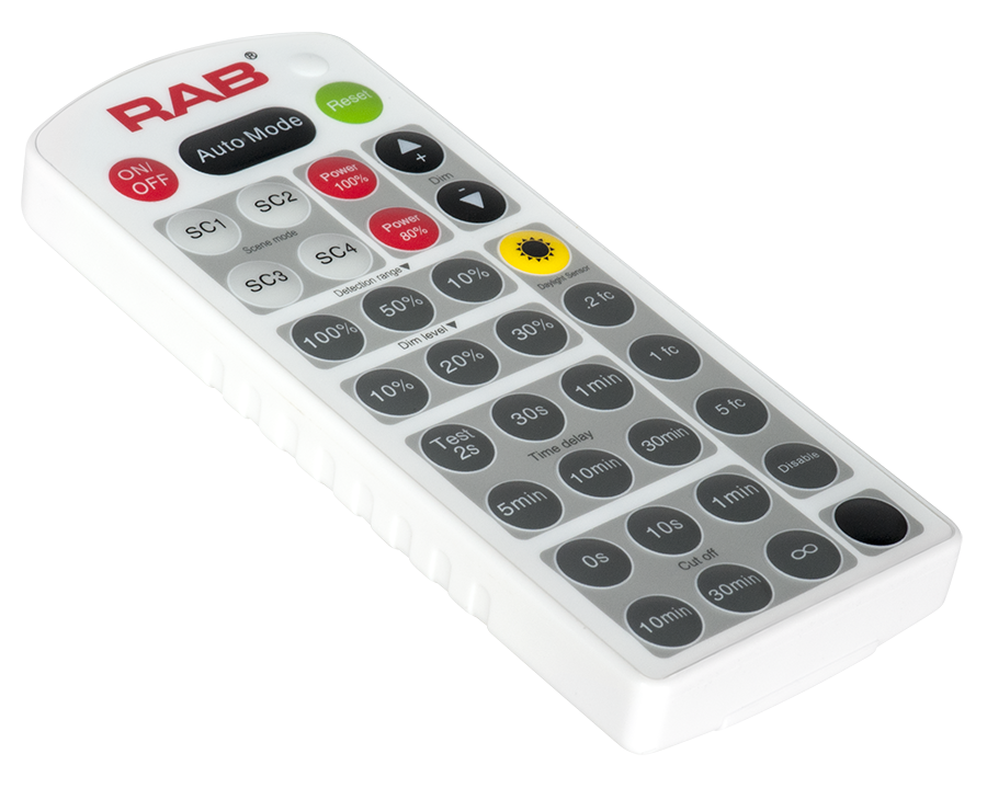 RAB Lighting Remote Control for Microwave Sensor, SWISH 2×2 & 2×4 Compatibility, MVSREM