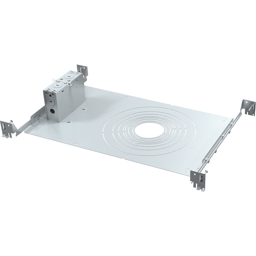 RAB Lighting ND22 Mounting Plate with Nailer Bar, Round, ND22-RFRAME