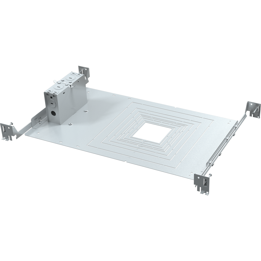 RAB Lighting ND22 Mounting Plate with Nailer Bar, Square, ND22-SFRAME