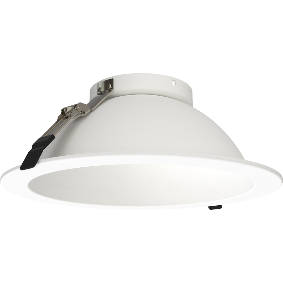RAB Lighting ND22 10 In. Round Trim, White Cone, White Flange, ND22T-10RW
