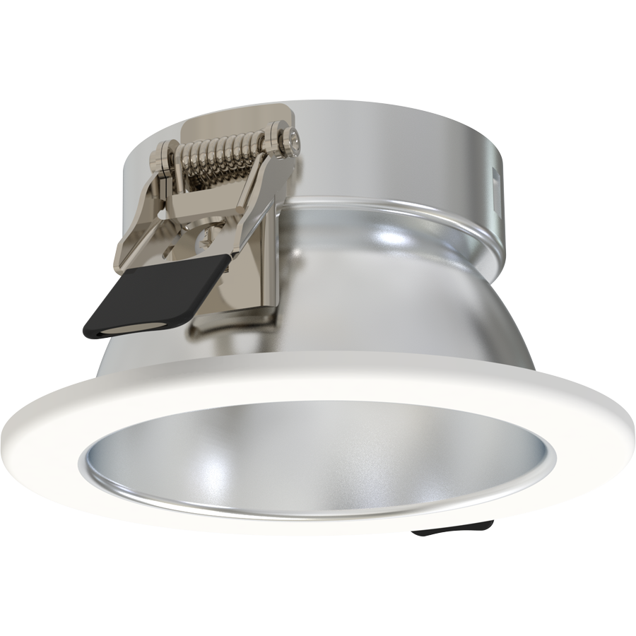 RAB Lighting ND22 3 In. Round Trim, Haze, White Flange, ND22T-3RHW