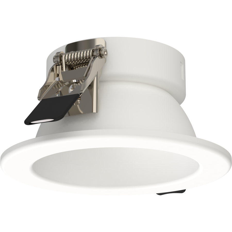 RAB Lighting ND22 3 In. Round Trim, White, White Flange, ND22T-3RW