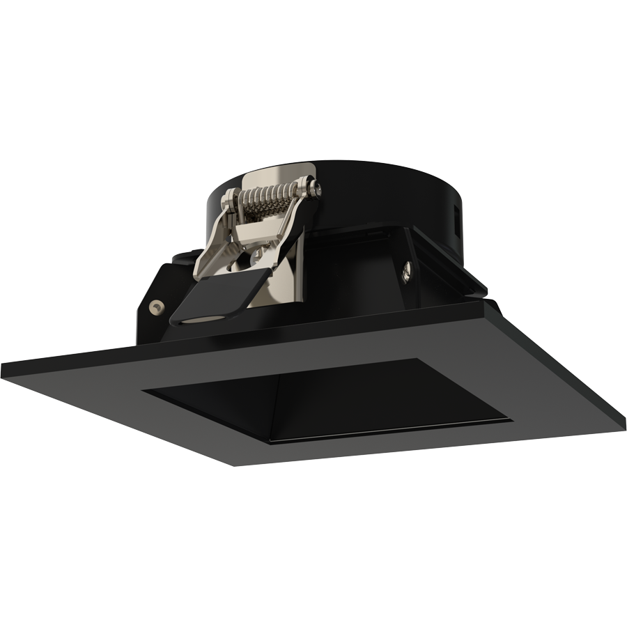 RAB Lighting ND22 3 In. Square Trim, Black, ND22T-3SB