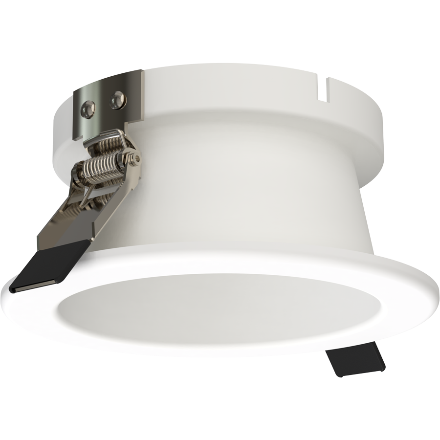 RAB Lighting ND22 4 In. Round Trim, White Cone, White Flange, ND22T-4HRW