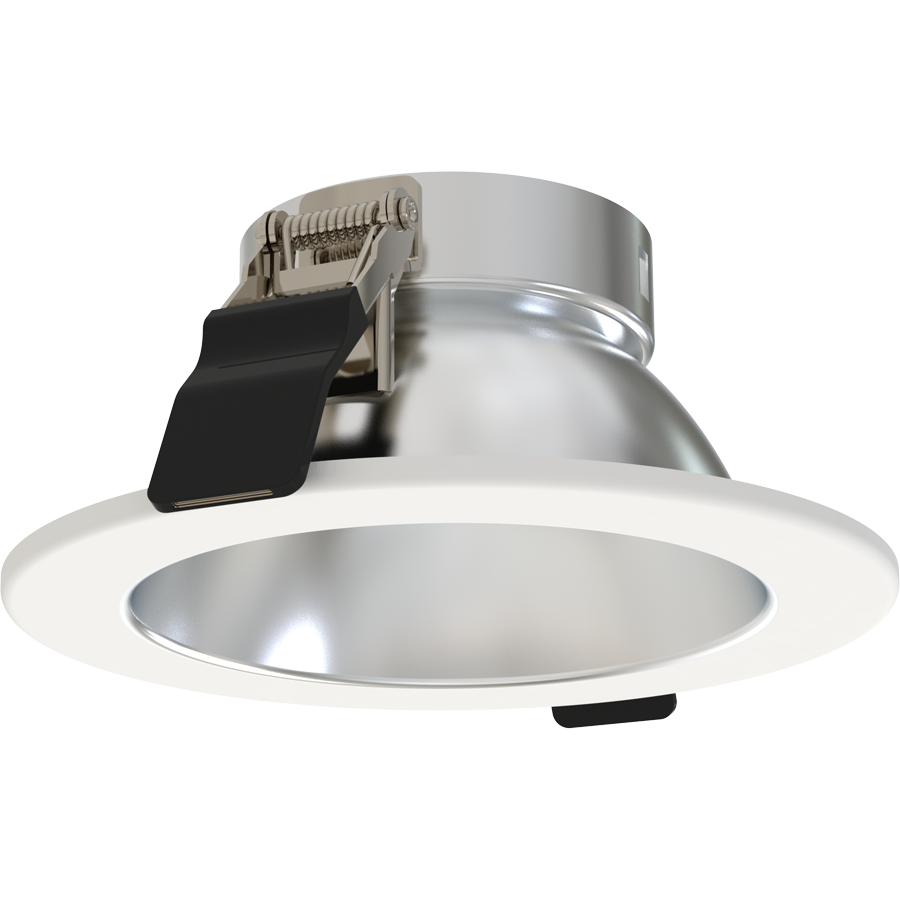 RAB Lighting ND22 4 In. Round Trim, Haze Cone, White Flange, ND22T-4RHW