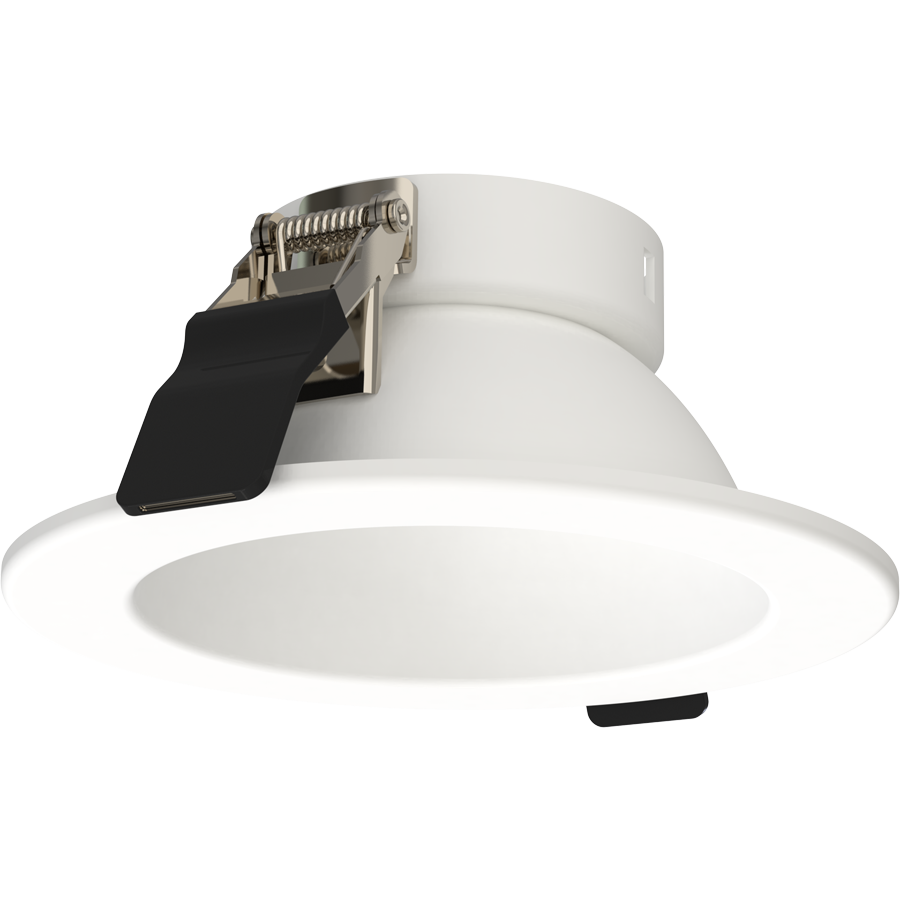 RAB Lighting ND22 4 In. Round Trim, White Cone, White Flange, ND22T-4RW