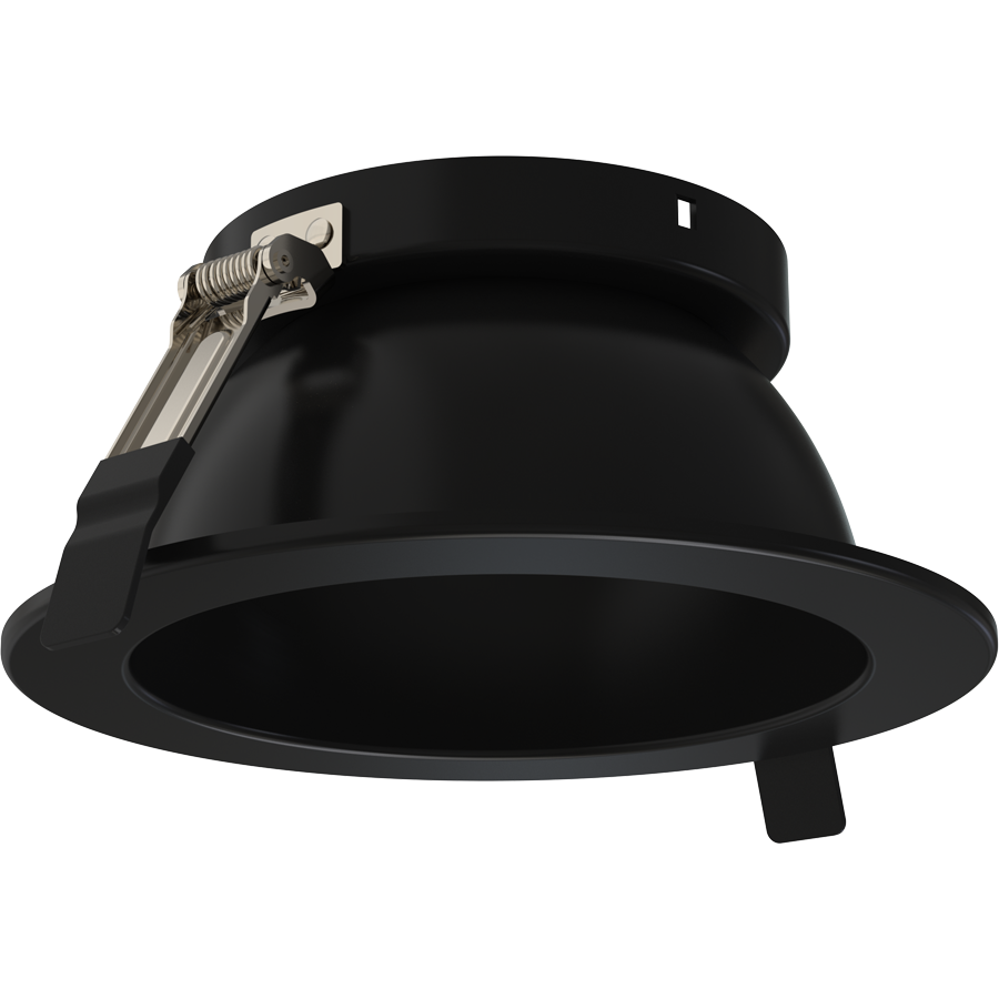 RAB Lighting ND22 6 In. Round Trim, Black, ND22T-6HRB