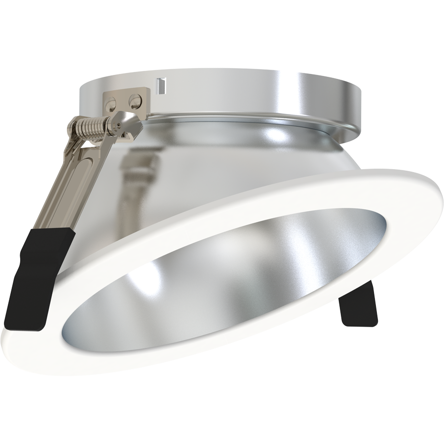 RAB Lighting ND22 6 In. Wall Wash Trim, Haze Cone, White Flange, ND22T-6HRHW-WW