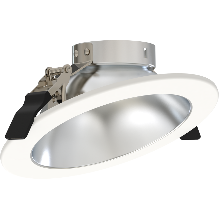 RAB Lighting ND22 6 In. Wall Wash Trim, Haze Cone, White Flange, ND22T-6RHW-WW