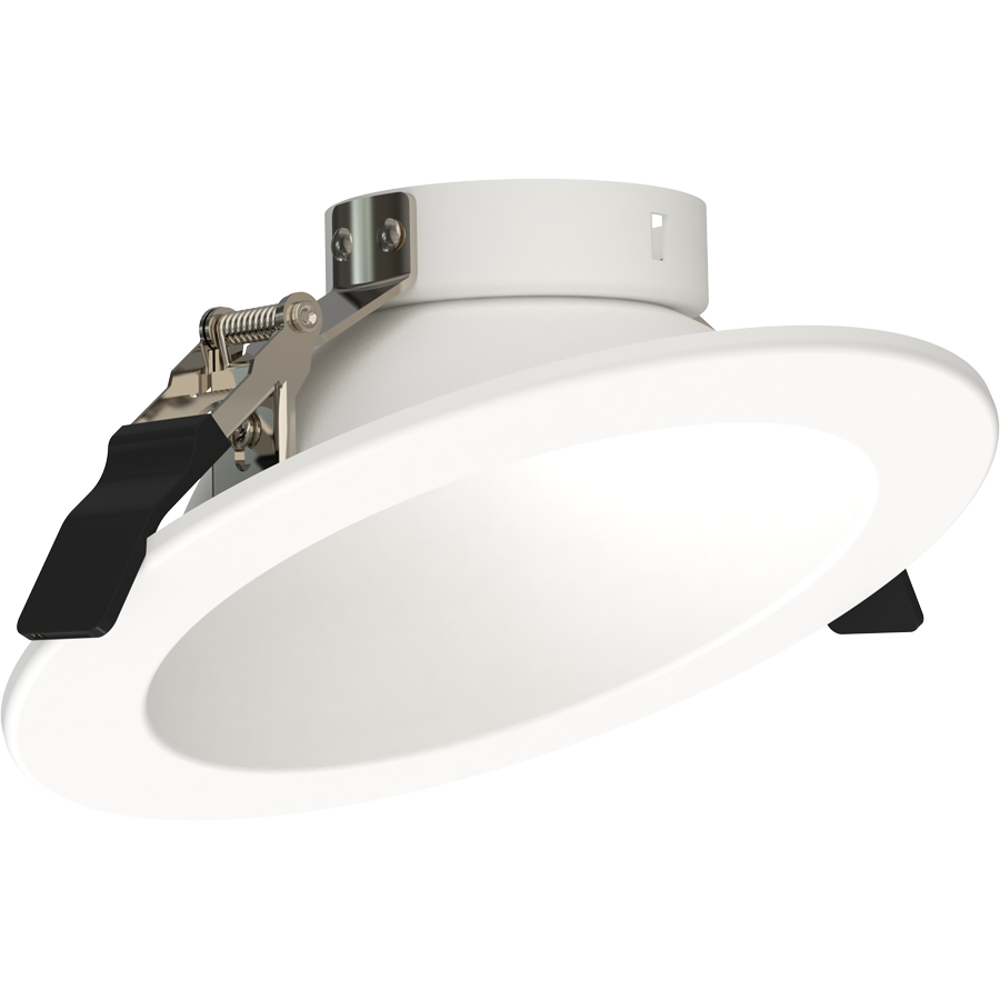 RAB Lighting ND22 6 In. Wall Wash Trim, White Cone, White Flange, ND22T-6RW-WW