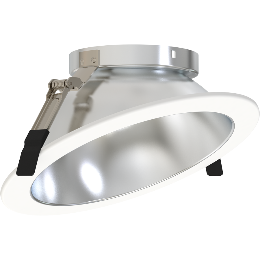 RAB Lighting ND22 8 In. Round Wall Wash Trim, Haze Cone, White Flange, ND22T-8RHW-WW