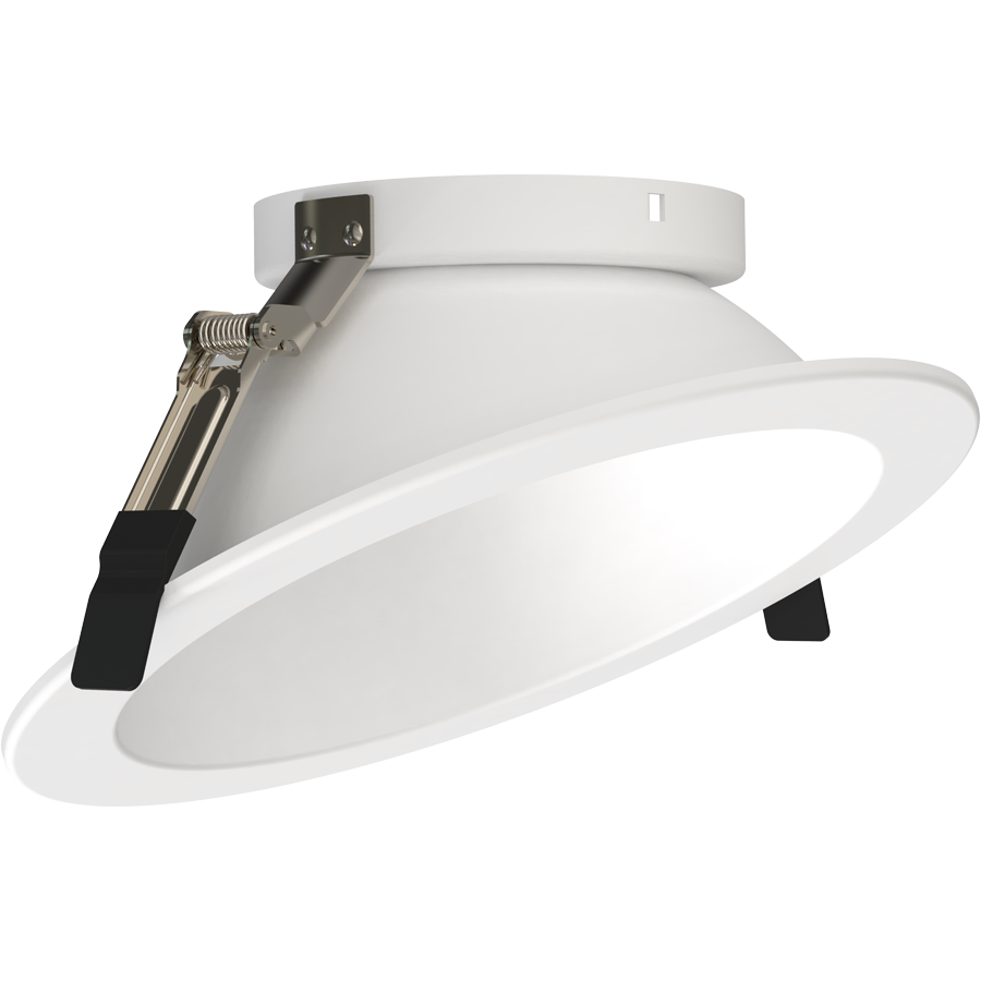 RAB Lighting ND22T 8 In. Round Wall Wash Trim, White, ND22T-8RW-WW
