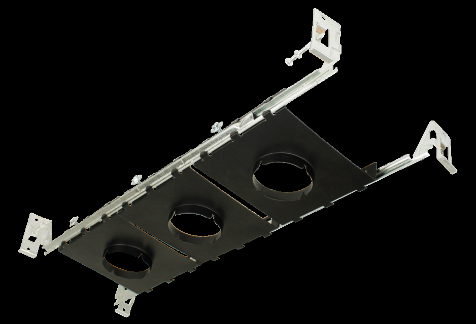 Elco Lighting New Construction Frames for Teak Recessed, Set of 3, E2LF1-M3