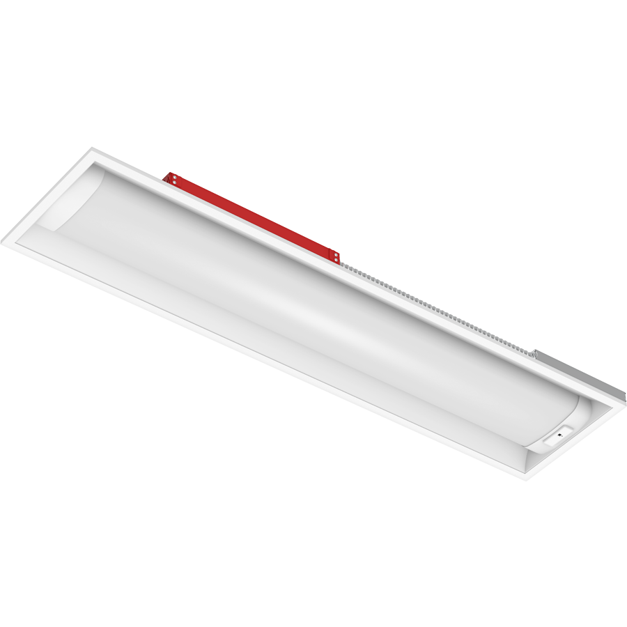 RAB Lighting SWISH 1X4 Linear Panel, 35/26/18W, CCT Selectable, LightCloud Blue, Motion Sensor, 120–277V, Battery Backup, SWISH1X4/LCBS/MVS/E