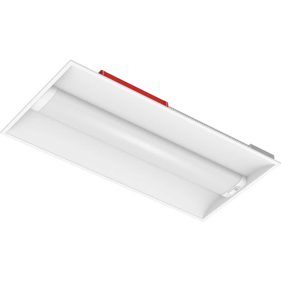 RAB Lighting SWISH 2x4 Troffer, 44/35/26W, CCT Selectable, 120-277V, LightCloud Blue, Battery Backup, White, SWISH2X4/LCBS/E