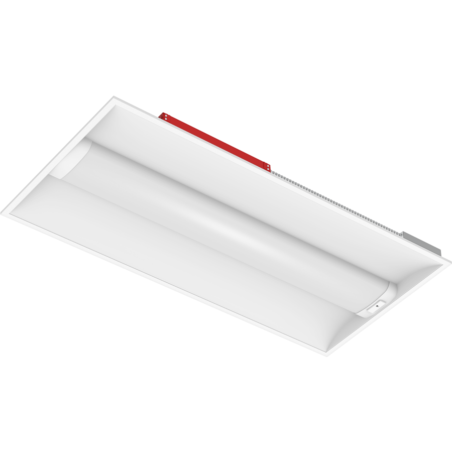 RAB Lighting SWISH 2x4 Troffer, 44/35/26W, CCT Selectable, LightCloud Blue, Motion Sensor, Battery Backup, White, SWISH2X4/LCBS/MVS/E