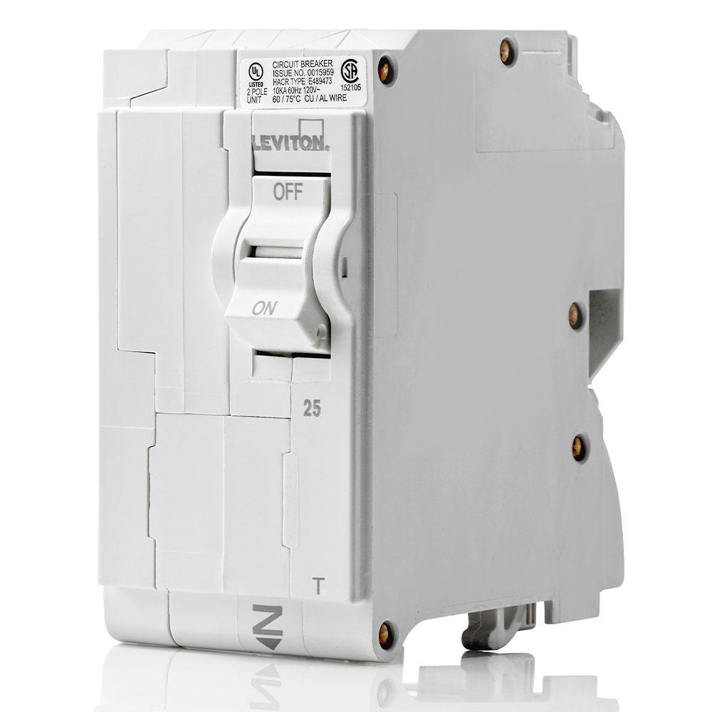 Leviton LB225-T TM BRANCH CIRCUIT BREAKER STANDARD 2-POLE 30A 120/240V. 10KA INTERRUPT RATING.