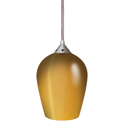 Elco Lighting Blake Glass Pendant, 50W, 12V, GU5.3, Frost, E21FR
