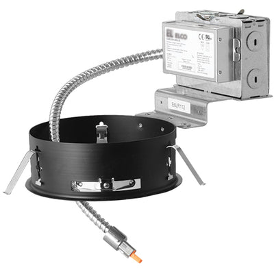 Elco Lighting 6" Remodel Frame with Driver, 120/277V, TRIAC/ELV/0-10V, Emergency Backup, E6LRU30D2