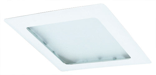 Elco Lighting 8" Square Trim, Prismatic Glass Lens, Medium Base PAR, EL10W