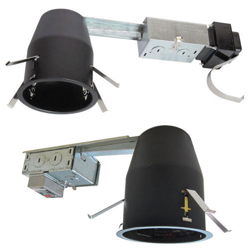 Elco Lighting 4" IC Remodel Housing, 120V, MR16 GU5.3, Flicker-Free Dimming, EL1499LDRICA