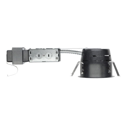 Elco Lighting 4" Low Voltage Shallow Remodel Non-IC Housing, 120V, MR16 GU5.3, EL1499RS