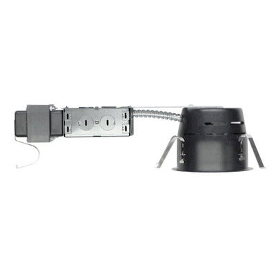 Elco Lighting 4" Low Voltage Shallow Remodel Non-IC Housing, 120V, MR16 GU5.3, EL1499RS
