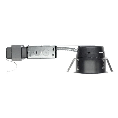 Elco Lighting 4" Low Voltage Shallow Remodel Non-IC Housing, 120V, MR16 GU5.3, EL1499RES