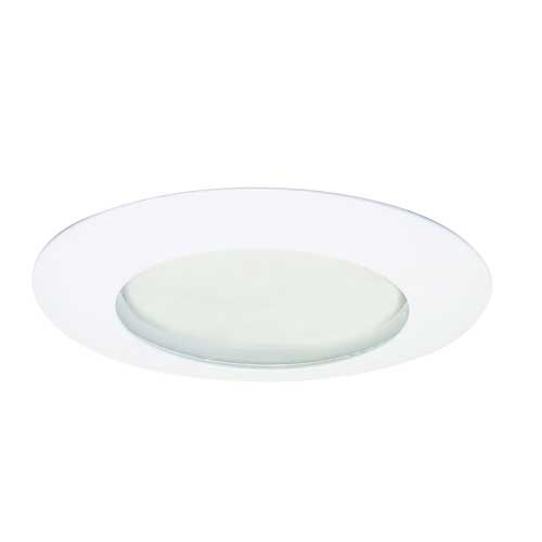 Elco Lighting 6" Shower Trim with Clear Lens, Black, EL19B