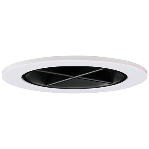 Elco Lighting 3" Reflector with Cross Blade Trim, Black, EL2644B